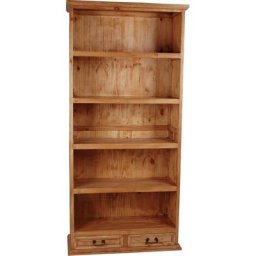 MiaMöbel Mexico Bücherregal Massivholz Pinie Landhaus Mexiko Möbel Mexikanisch