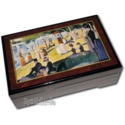 Holz Bildlackschatulle mit Spieluhr Melodie
