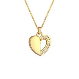 Elli DIAMONDS Elli DIAMONDS Halskette Herz Ewigkeit Diamant (0.06 ct.) 925 Silber Ketten Damen