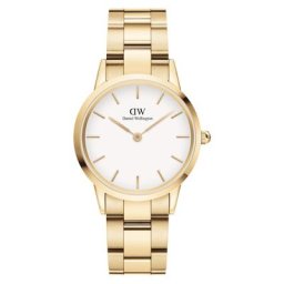 Daniel Wellington Daniel Wellington Iconic Link Gold Uhr Damenuhren Schwarz Damen