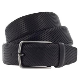 Vanzetti Gürtel Leder Schwarz Herren