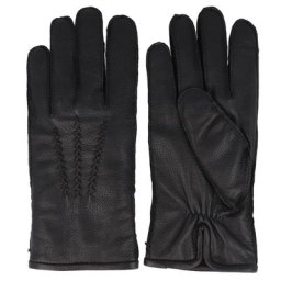 Hugo Boss T-Hanton Handschuhe Leder Schwarz Herren