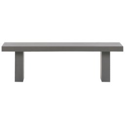 Trendy Gartenbank Grau Beton Outdoor&Indoor 150 x 40 cm Industrieller Stil Garten Salon