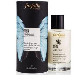 Farfalla Men - Besänftigender Aftershave Balsam Sandalwood 100ml Rasur Herren