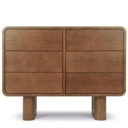 Buffet NED - Sideboard, Eschenholz in Nussbraun, B100
