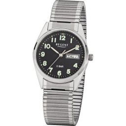 REGENT Herrenuhr Edelstahl Herrenuhren