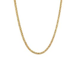 KUZZOI KUZZOI Halskette Herren Königskette Rund 925 Sterling Silber Herrenschmuck