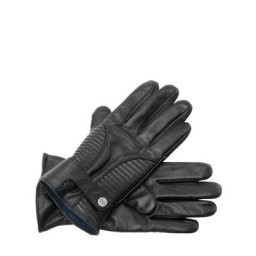 Mey & Edlich Herren Leder-Handschuhe Schwarz einfarbig