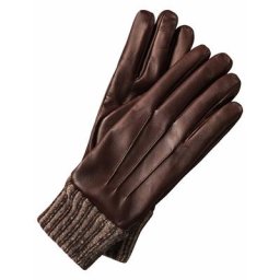 Mey & Edlich Herren Fingerhandschuhe Braun einfarbig