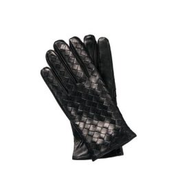 Mey & Edlich Herren Lederhandschuhe Schwarz einfarbig