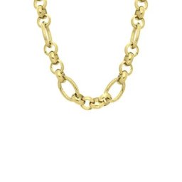 Lucardi Halskette, Edelstahl, vergoldet (750 Gold), Eloise Ketten Damen