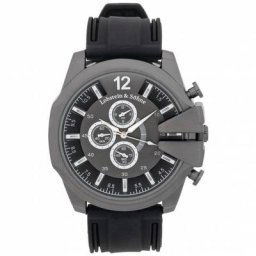 Lobstein & Söhne® ""Fridolin"" Uhr schwarz
