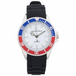 Lobstein & Söhne® ""Konstantin"" Uhr blau/rot
