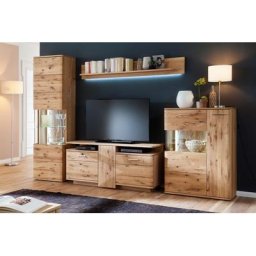 Wohnwand Eiche bianco 320 cm Nr.1 Santori