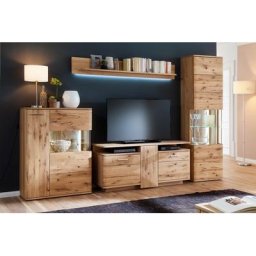 Wohnwand Eiche bianco 320 cm Nr.11 Santori