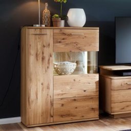 Highboard Eiche bianco 90 cm links Santori