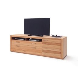 TV-Lowboard Kernbuche 224 cm extra hoch 70 cm Sena