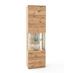 Vitrine Eiche bianco 60 cm links Santori