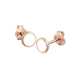 Elli Elli Ohrringe Basic Geo Kreis Emaille 925 Sterling Silber Damen