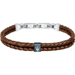 Maserati Armband Edelstahl, Leder, recycelt Armbänder & Armreife Herren