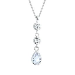 Elli Elli Halskette Tropfen Kristalle 925 Sterling Silber Ketten Damen