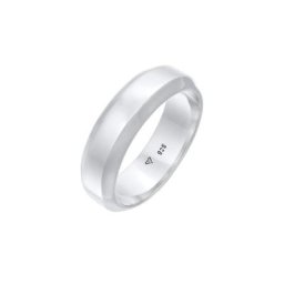 KUZZOI KUZZOI Ring Herren Bandring Basic 925 Silber Herrenschmuck