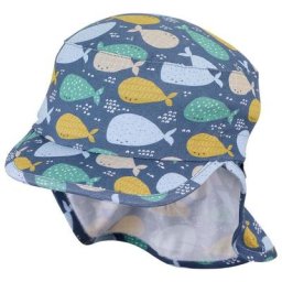 Sterntaler Kinder Schirmmütze Nackenschutz Wale Mützen & Caps Herren
