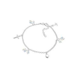 Elli Elli Armband Kreuz Herz Anker Kristalle 925 Silber Armbänder & Armreife Damen