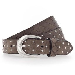 b.belt Lilou Nietengürtel Leder Gürtel Braun Damen