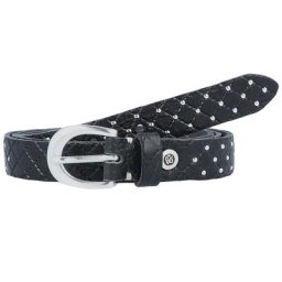 b.belt Lilou Nietengürtel Leder Gürtel Schwarz Damen