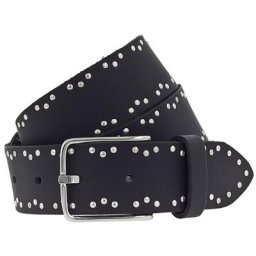 Vanzetti Gürtel Leder Schwarz Damen