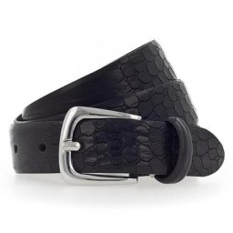 b.belt Charlisa Gürtel Leder Schwarz Damen