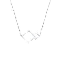 Elli Elli Halskette Viereck Geo Quadrat Basic 925 Sterling Silber Ketten Damen