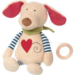 Sigikid Spieluhr Green Collection, Hund, Made in Europe, Enthält Bio-Baumwolle