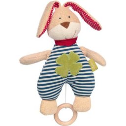Sigikid Spieluhr Green Collection, Hase, 27 cm, Made in Europe, Enthält Bio-Baumwolle