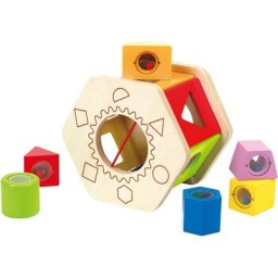 Hape Steckspielzeug Sortierbox Shake und Match