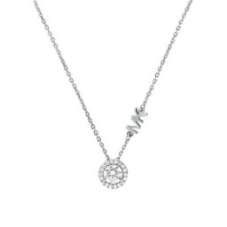 MICHAEL KORS Kette mit Anhänger PREMIUM, MKC1208A2791, MKC1208AN040, mit Zirkonia