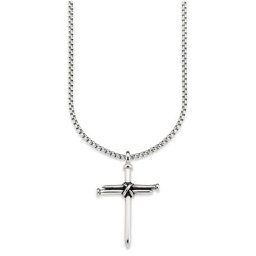 Bruno Banani Kette mit Anhänger Kreuz in Nageloptik, B4072N/20/00/55, B4073N/20/00/55
