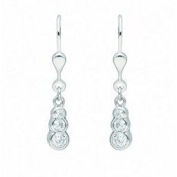 Adelia´s Paar Ohrhänger Damen Silberschmuck, Silberschmuck für Damen
