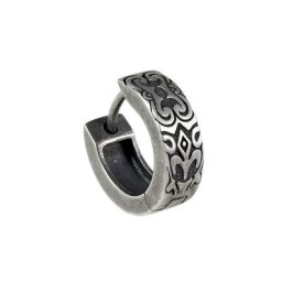 CAÏ Paar Creolen 925 Sterling Silber rhodiniert matt oxidiert