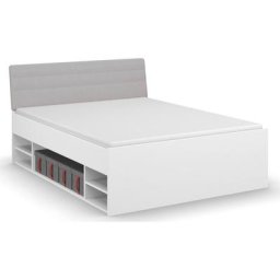 rauch Stauraumbett Sigma, inkl. 8 Stoffboxen, 4 Fachböden und Polsterkopfteil
