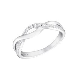 Amor Fingerring, Silver Classic (1-tlg), mit Zirkonia