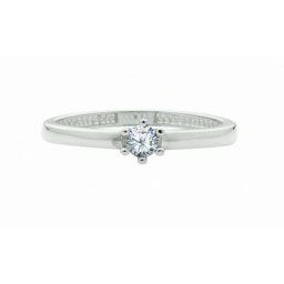 Adelia´s Goldring 333 Weißgold Ring mit Zirkonia, 333 Gold Goldschmuck für Damen