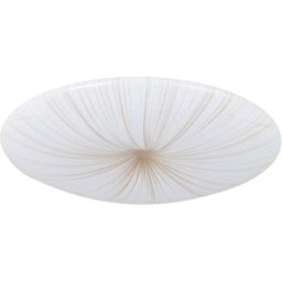 EGLO Deckenleuchte NIEVES 1, LED fest integriert, Warmweiß, Deckenleuchte in weiß aus Stahl - 19,5W - Warmweiß
