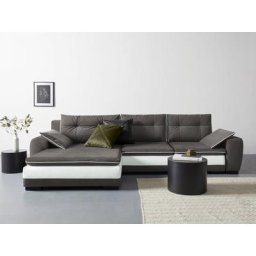 COLLECTION AB Ecksofa, mit 7 Kissen, wahlweise mit Bettfunktion und Bettkasten