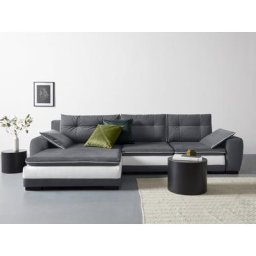 COLLECTION AB Ecksofa, mit 7 Kissen, wahlweise mit Bettfunktion und Bettkasten