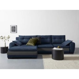 COLLECTION AB Ecksofa, mit 7 Kissen, wahlweise mit Bettfunktion und Bettkasten