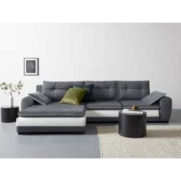 COLLECTION AB Ecksofa, mit 7 Kissen, wahlweise mit Bettfunktion und Bettkasten