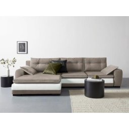 COLLECTION AB Ecksofa, mit 7 Kissen, wahlweise mit Bettfunktion und Bettkasten