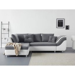 COLLECTION AB Ecksofa, mit 6 Kissen, inklusive Bettfunktion und Bettkasten